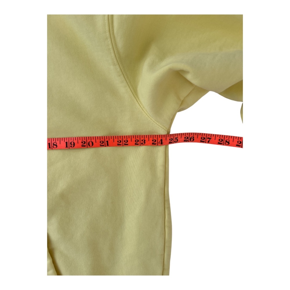 Bond Butter Yellow Emotional Support Hoodie size L Heavyweight Cotton Oversized - Picture 5 of 9